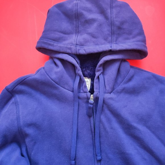 BC Clothing purple zip up winter hoodie fleece lined warm women's Youth size XL - Picture 2 of 5